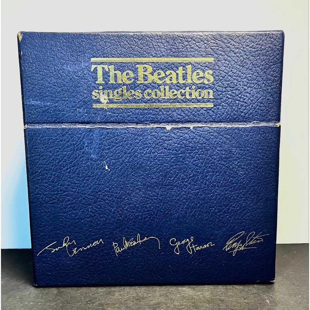 The Beatles Singles Collection Blue Box Complete 7” Vinyl Set 1982 UK Parlophone